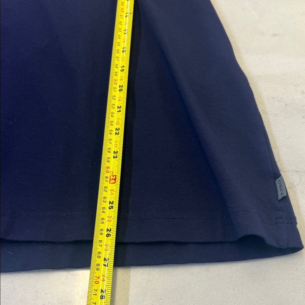 Elegant Midnight Blue Long Sleeve Top - Picture 5 of 5